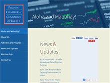 Tablet Screenshot of filipinochamber.org